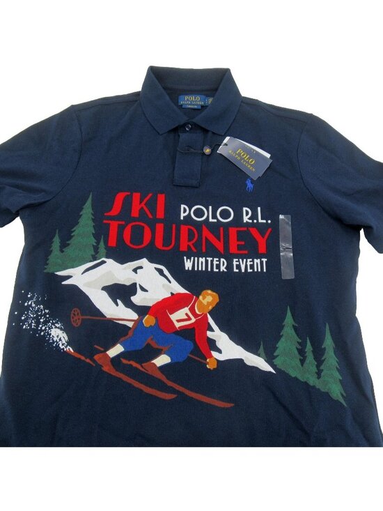 Polo Ralph Lauren Other - Polo Ralph Lauren Ski Tourney Winter Event Polo Shirt Men's Size Large Navy NEW